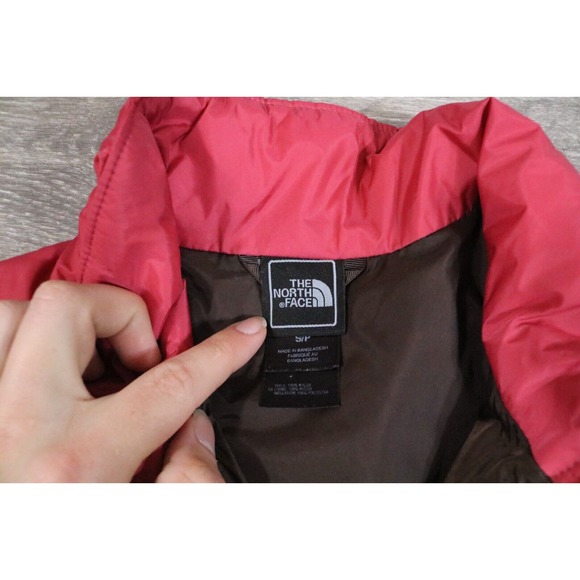 Womens Small The North Face Pink Quilted Puffer Zip Jacket lightweight - Picture 2 of 7